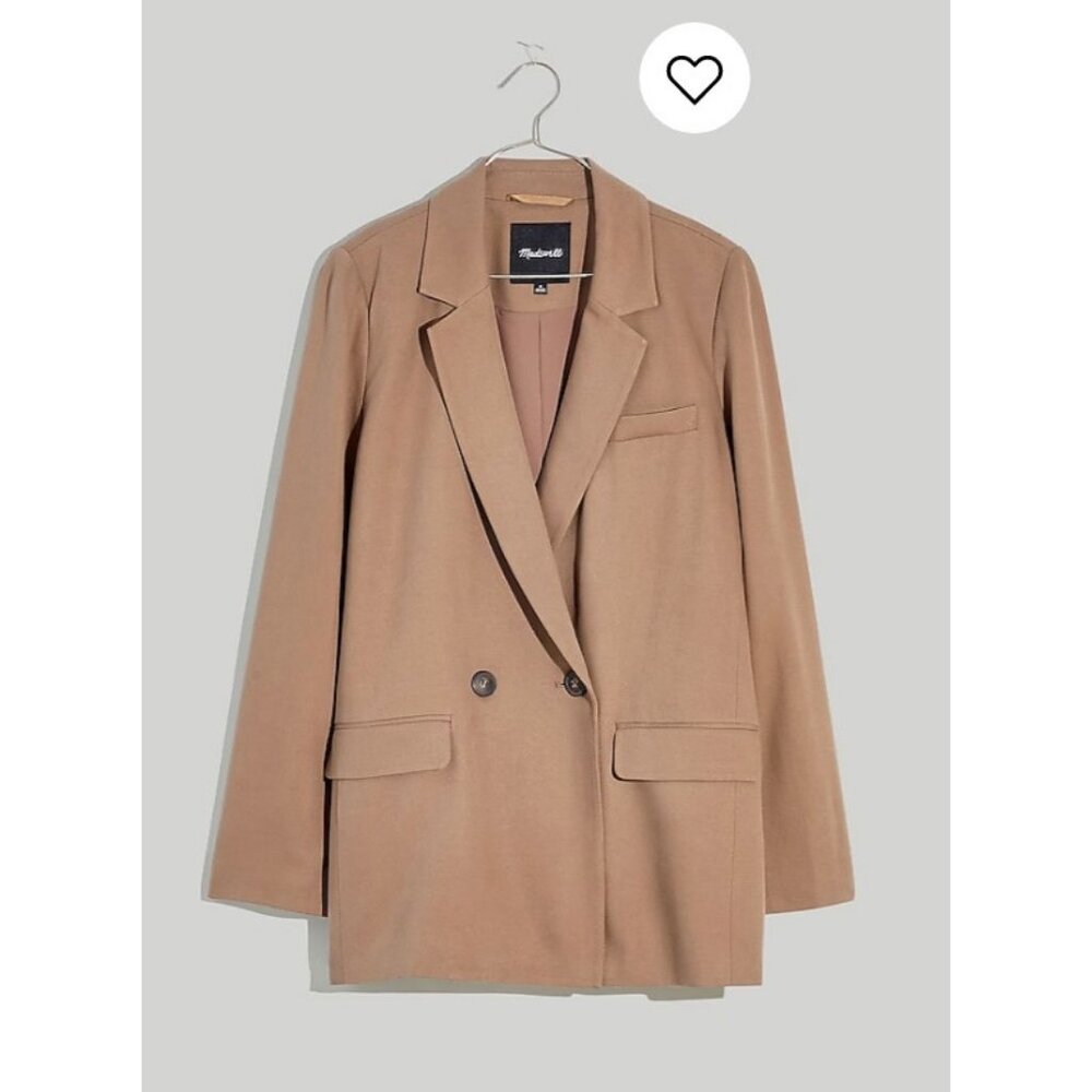 Madewell Double-Breasted Tan Blazer